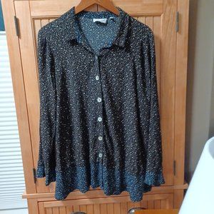 Habitat, lg, women's button down blouse.